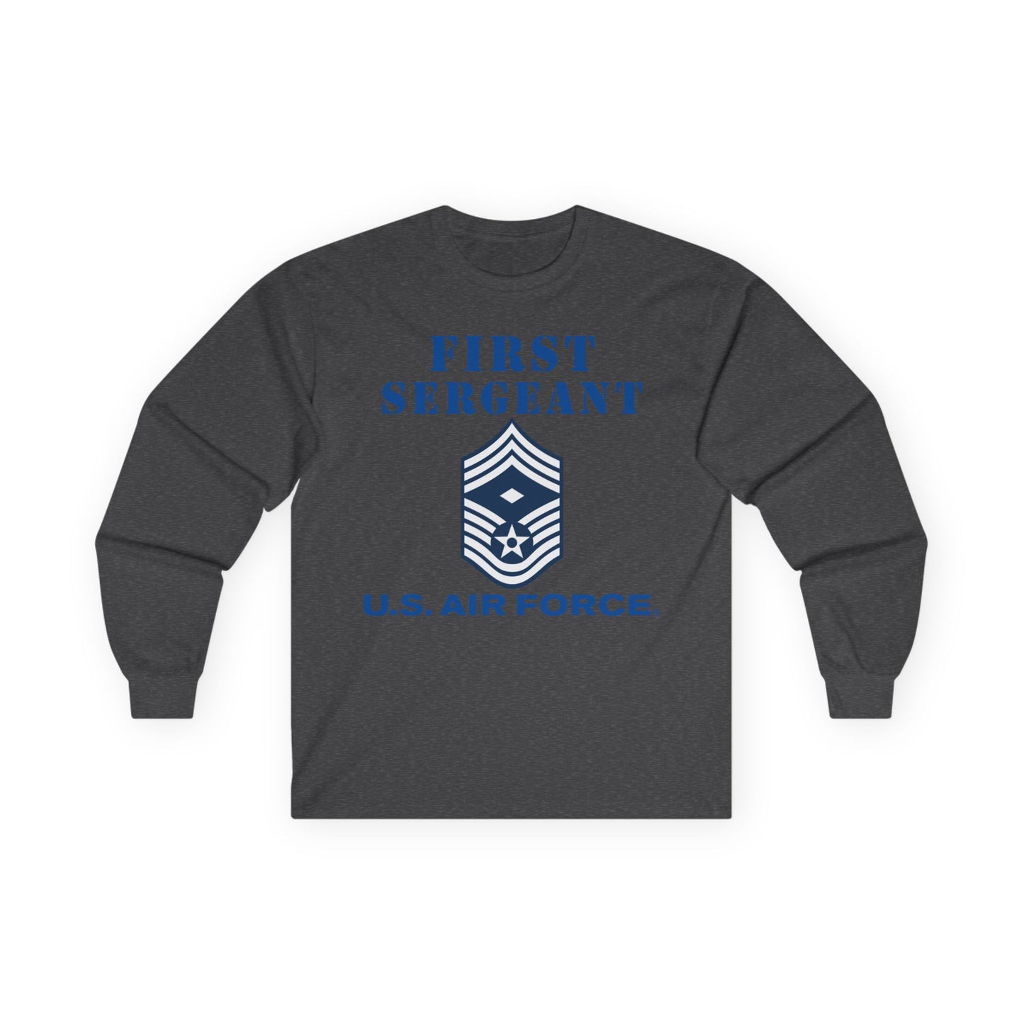 Unisex Ultra Cotton Long Sleeve Tee - USAF - First Sergeant (E9b) - 2020 - US Air Force w Text X 300