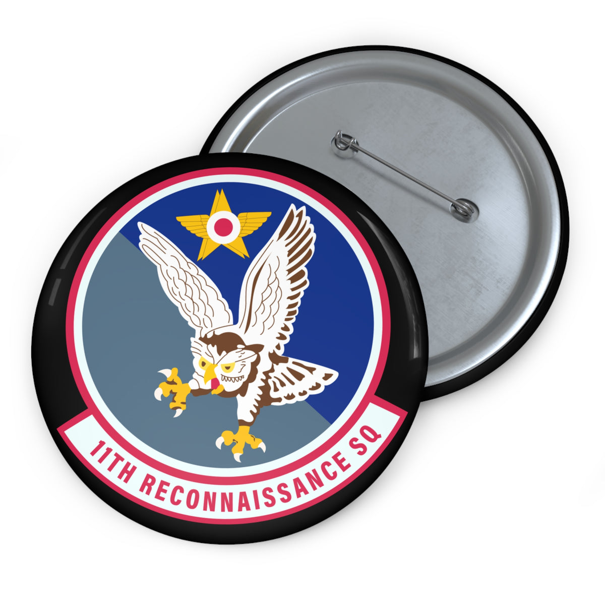 Custom Pin Button - USAF - 11th Attack Squadron wo txt