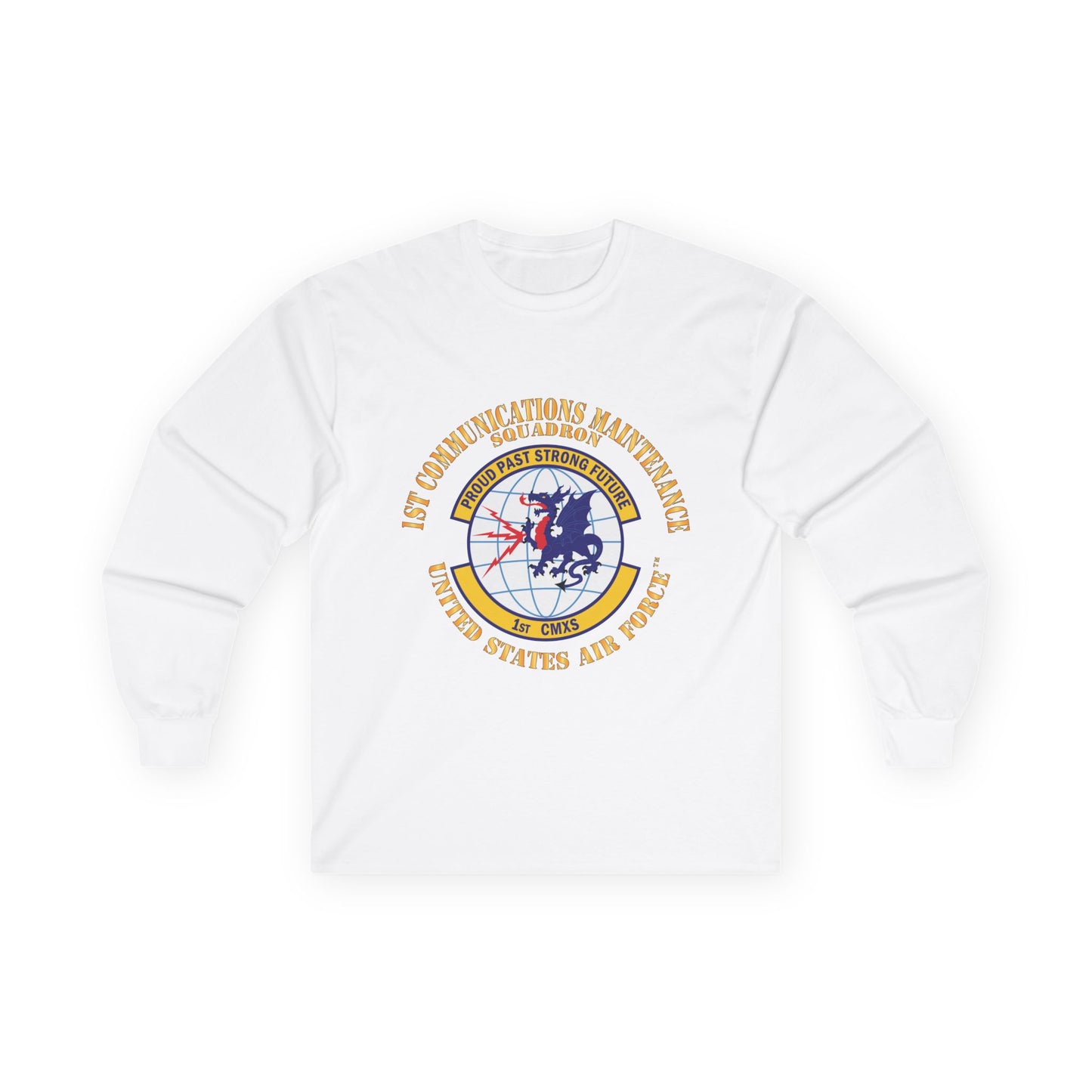 Unisex Ultra Cotton Long Sleeve Tee - USAF - 1st Communications Maintenance Squadron(USAFE) X 300