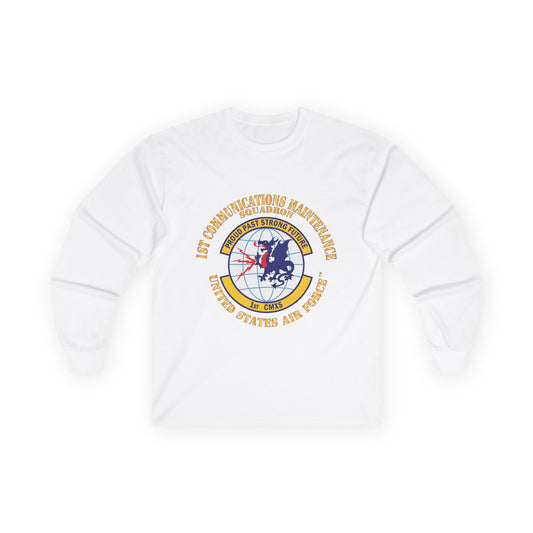 Unisex Ultra Cotton Long Sleeve Tee - USAF - 1st Communications Maintenance Squadron(USAFE) X 300
