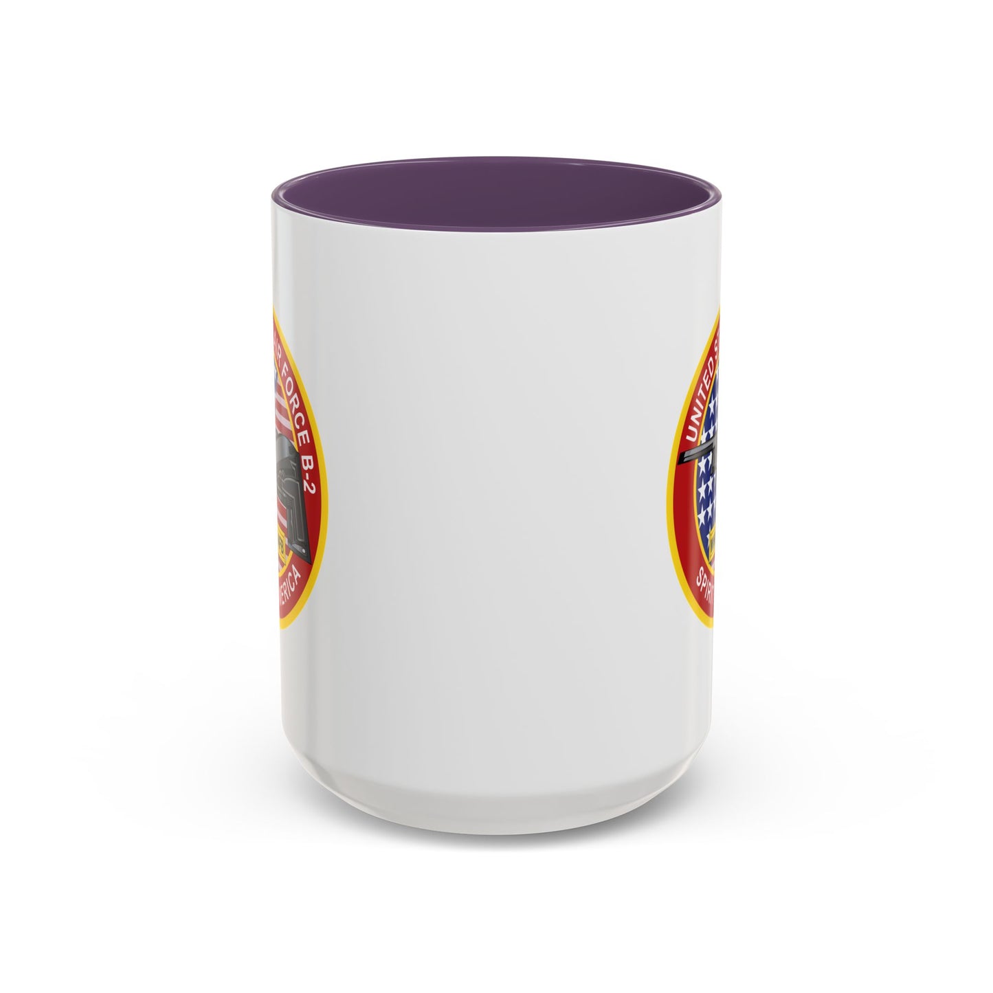 Accent Coffee Mug (11oz & 15oz) - USAF - B2 - Spirit - Stealth Bomber wo Txt