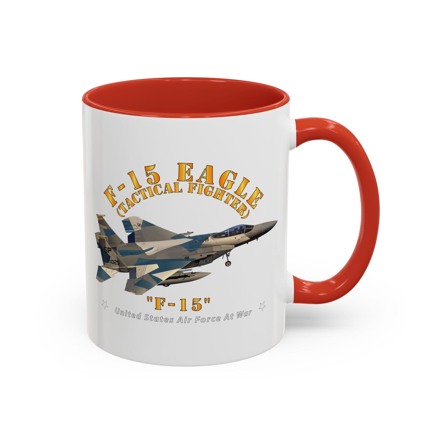 Accent Coffee Mug (11oz & 15oz) - USAF - F15 Eagle - F15