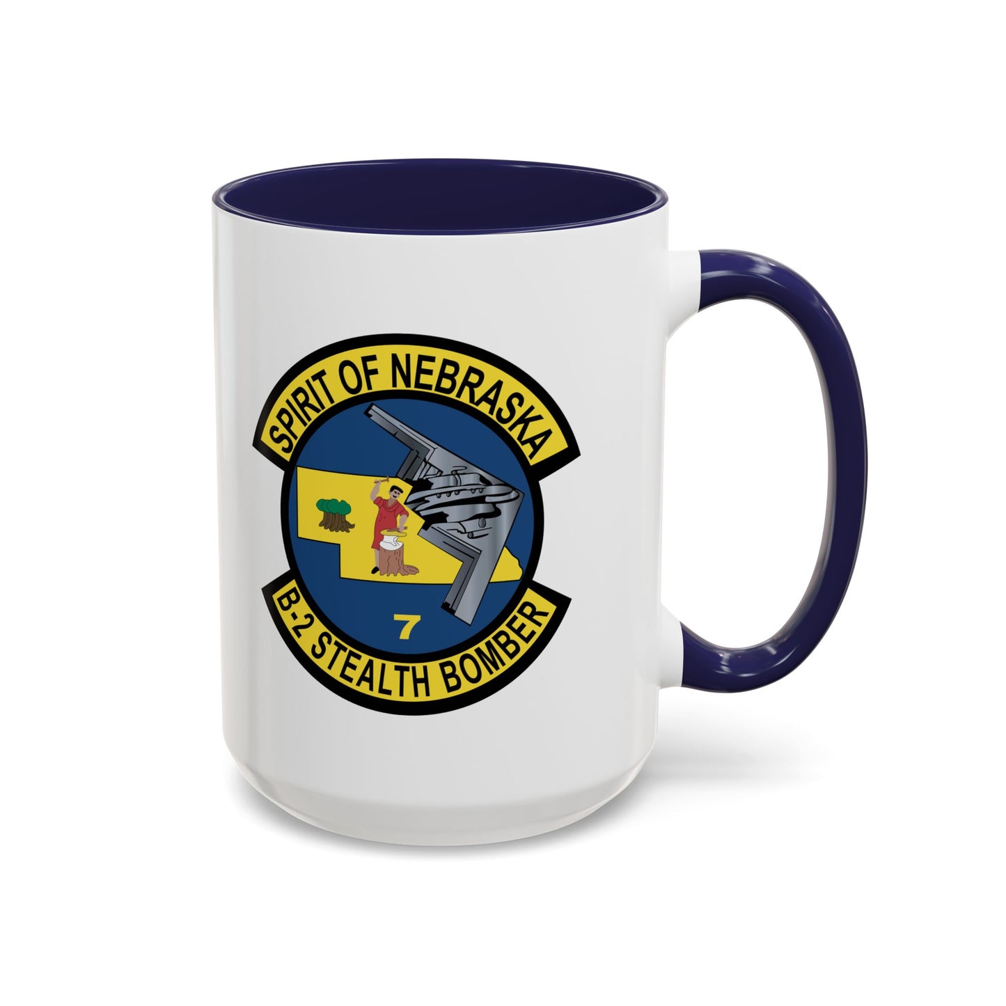 Accent Coffee Mug (11oz & 15oz) - USAF - B2 - Spirit of Nebraska - Stealth Bomber wo txt X 300