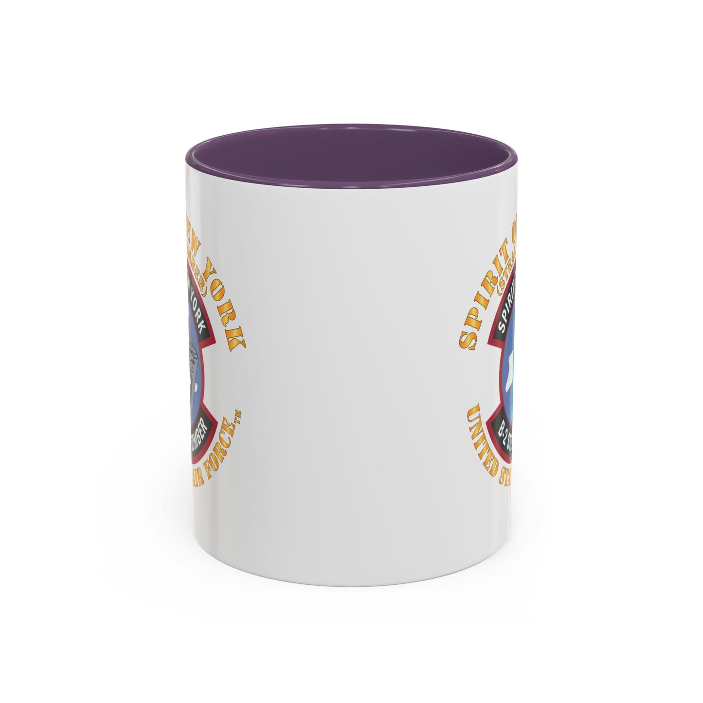 Accent Coffee Mug (11oz & 15oz) - USAF - B2 - Spirit of New York - Stealth Bomber X 300