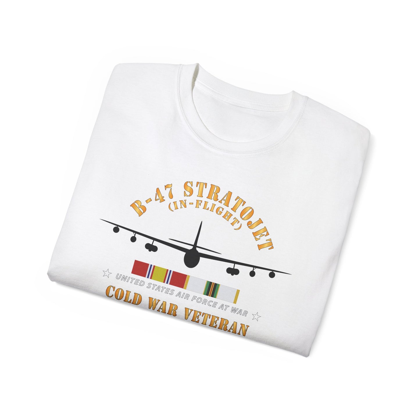 Unisex Ultra Cotton Tee - USAF - B-47 Stratojet - In Flt - Silhouette - Cold War Veteran X 300