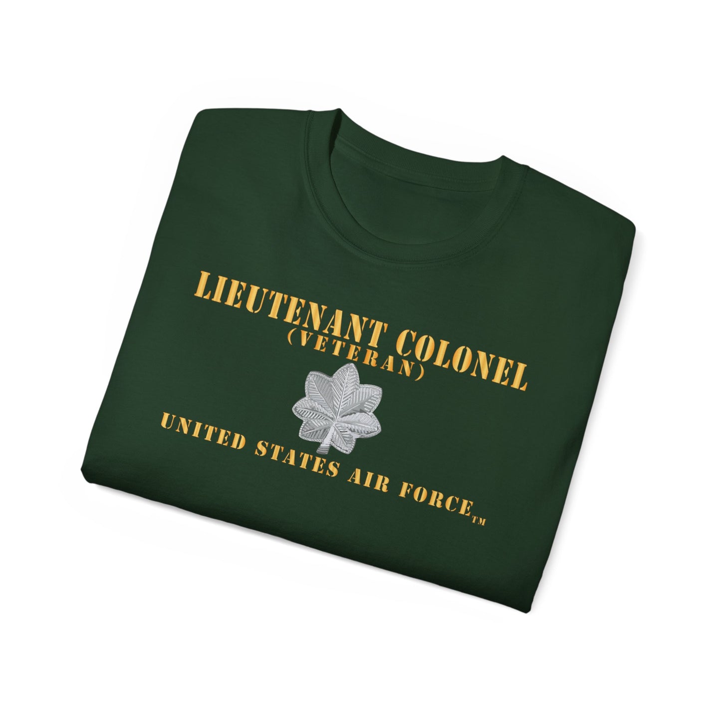 Unisex Ultra Cotton Tee - USAF - Lieutenant Colonel - LTC - Veteran - Flat - TM X 300
