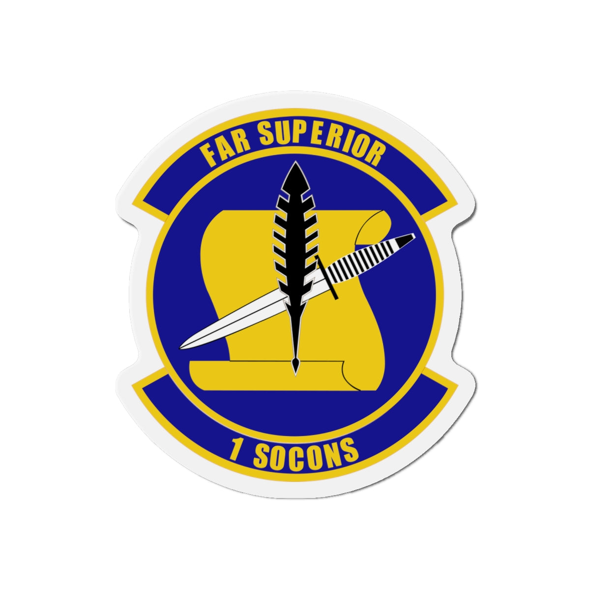 Die-Cut Magnet - USAF - 1st Special Operations Contracting Sq wo txt X 300