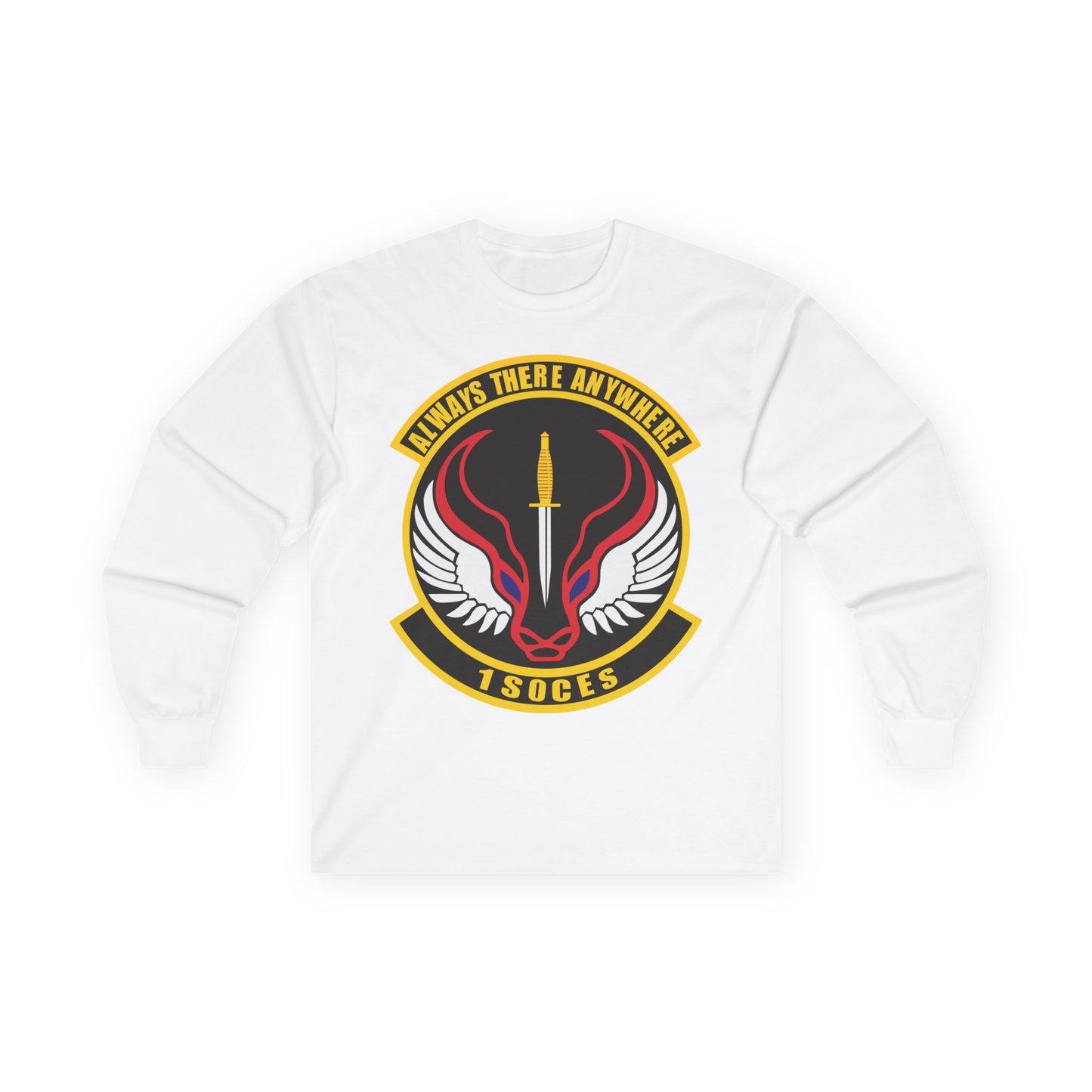 Unisex Ultra Cotton Long Sleeve Tee - USAF - 1st Special Operations Civil Engineer Sq wo txt