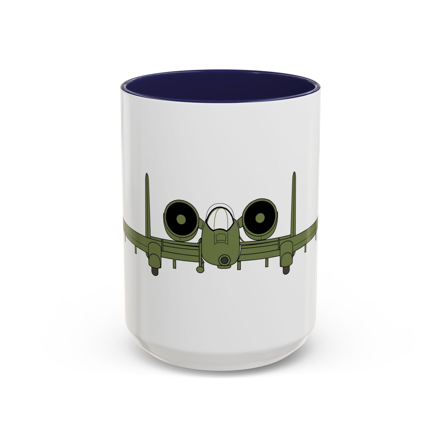 Accent Coffee Mug (11oz & 15oz) - Aircraft - USAF - A-10 Thunderbolt II - Front X 300