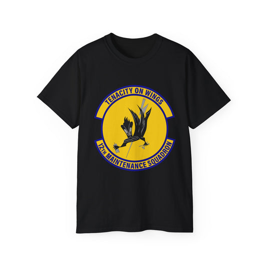 Unisex Ultra Cotton Tee - USAF - 12th Maintenance Sq wo txt