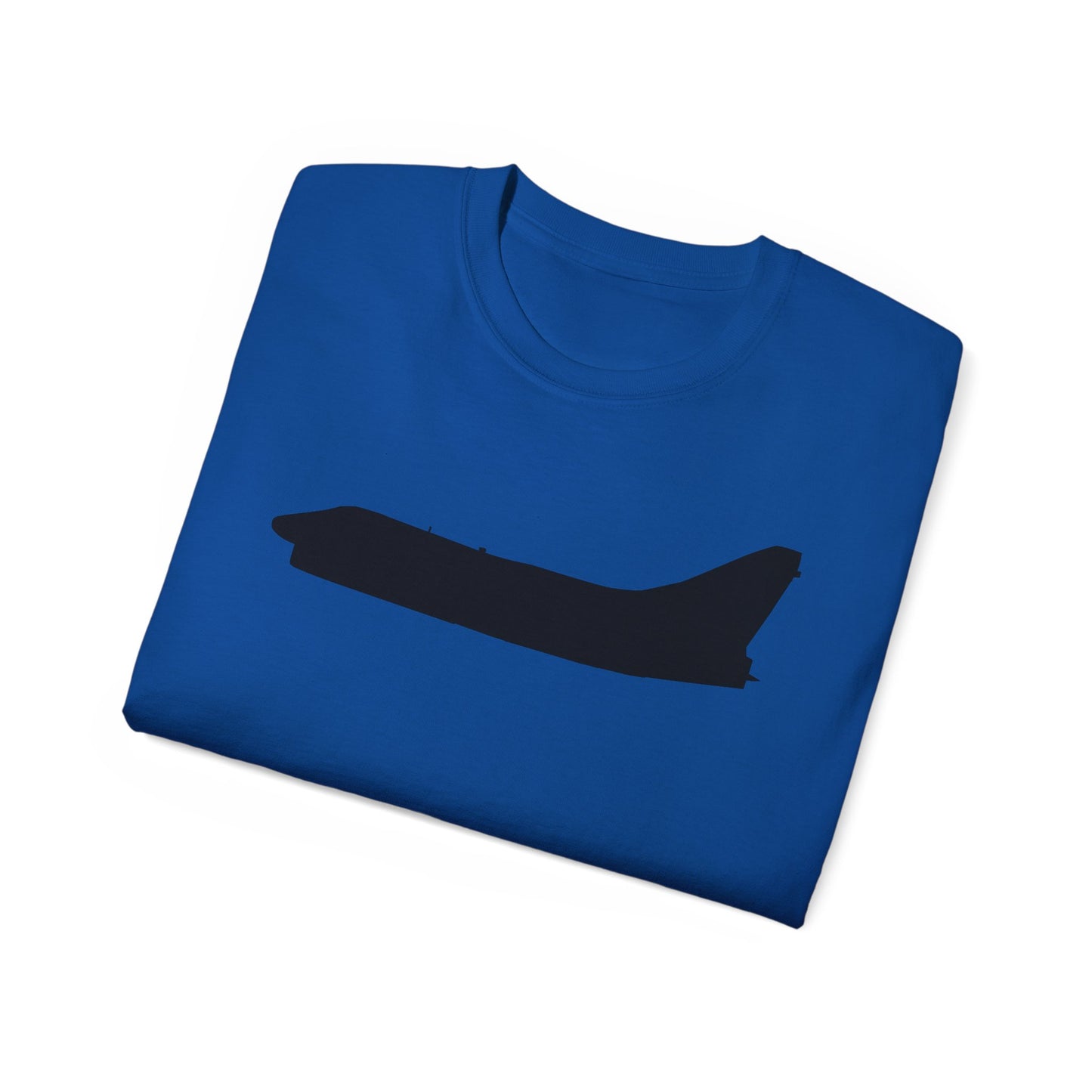 Unisex Ultra Cotton Tee - Aircraft - Navy - A-7B Corsair II - Side - Silhouette X 300