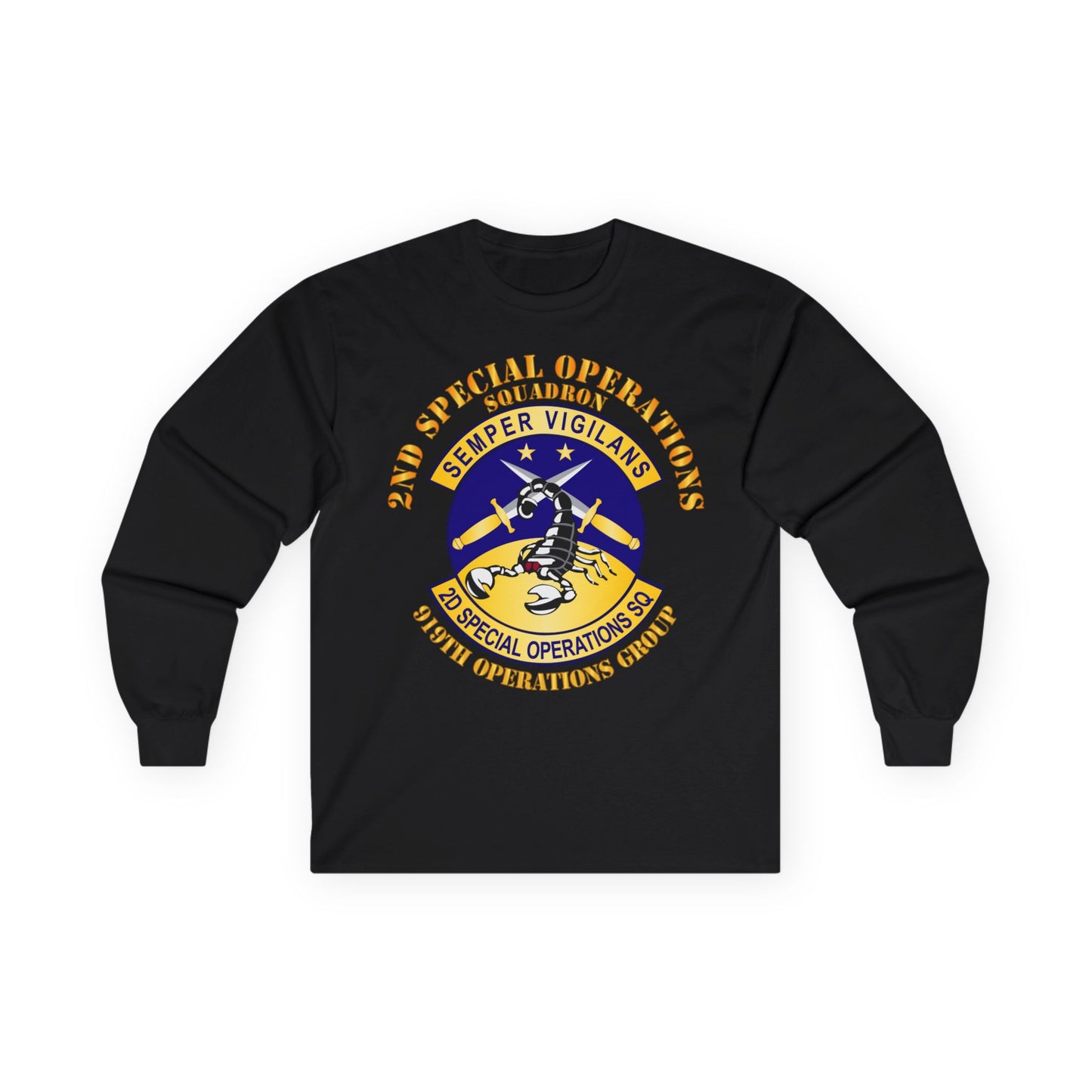 Unisex Ultra Cotton Long Sleeve Tee - USAFSOF - 2nd Special Operations Squadron - 919th Operations Group
