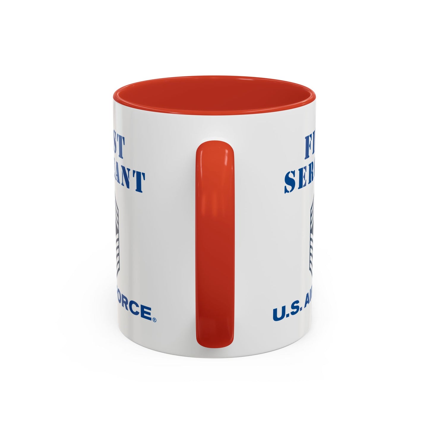 Accent Coffee Mug (11oz & 15oz) - USAF - First Sergeant (E9b) - 2020 - US Air Force w Text X 300
