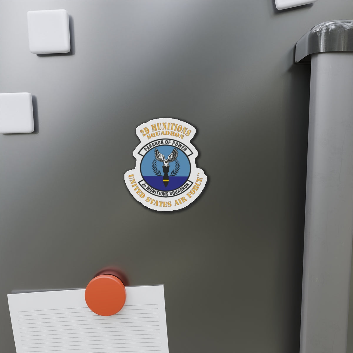 Die-Cut Magnet - USAF - 2nd Munitions Squadron