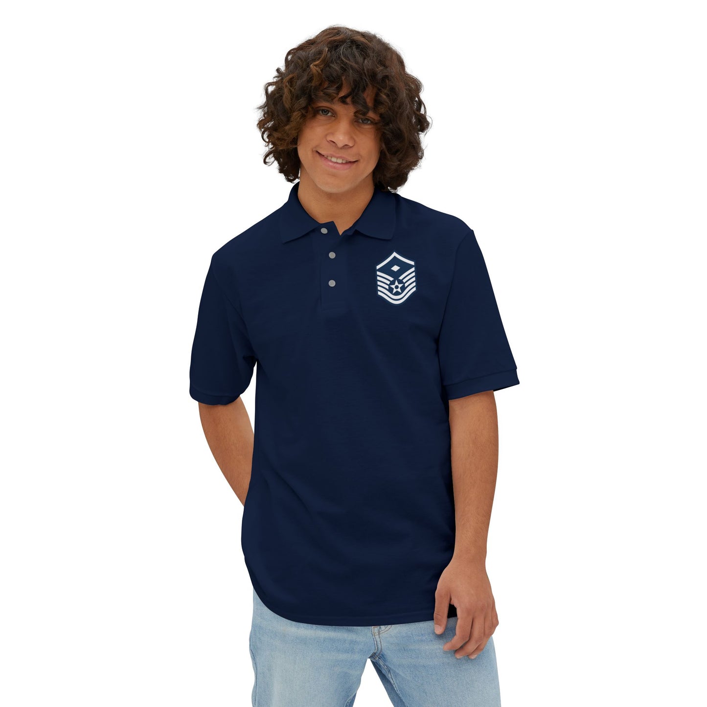 Men's Piqué Polo - USAF - First Sergeant (E7b) - 2020