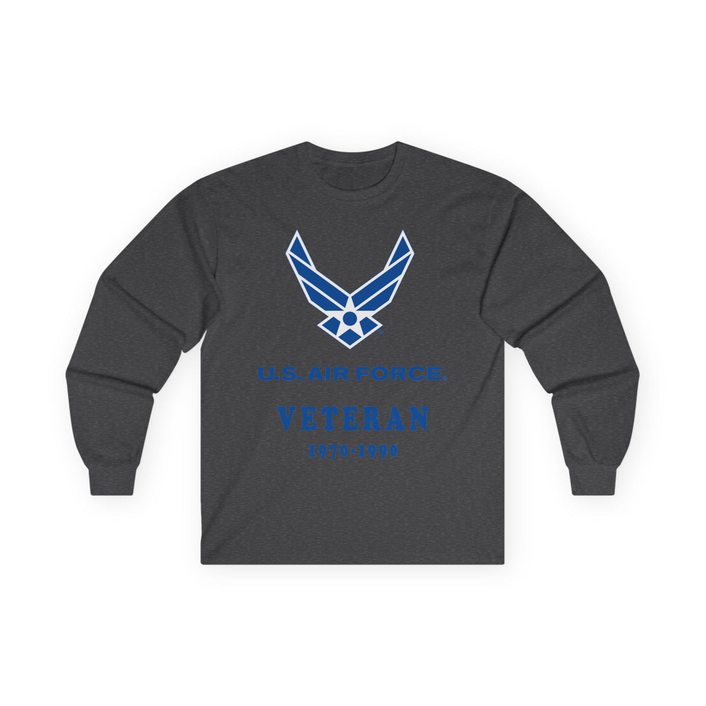 Unisex Ultra Cotton Long Sleeve Tee - USAF - Air Force - Veteran w years