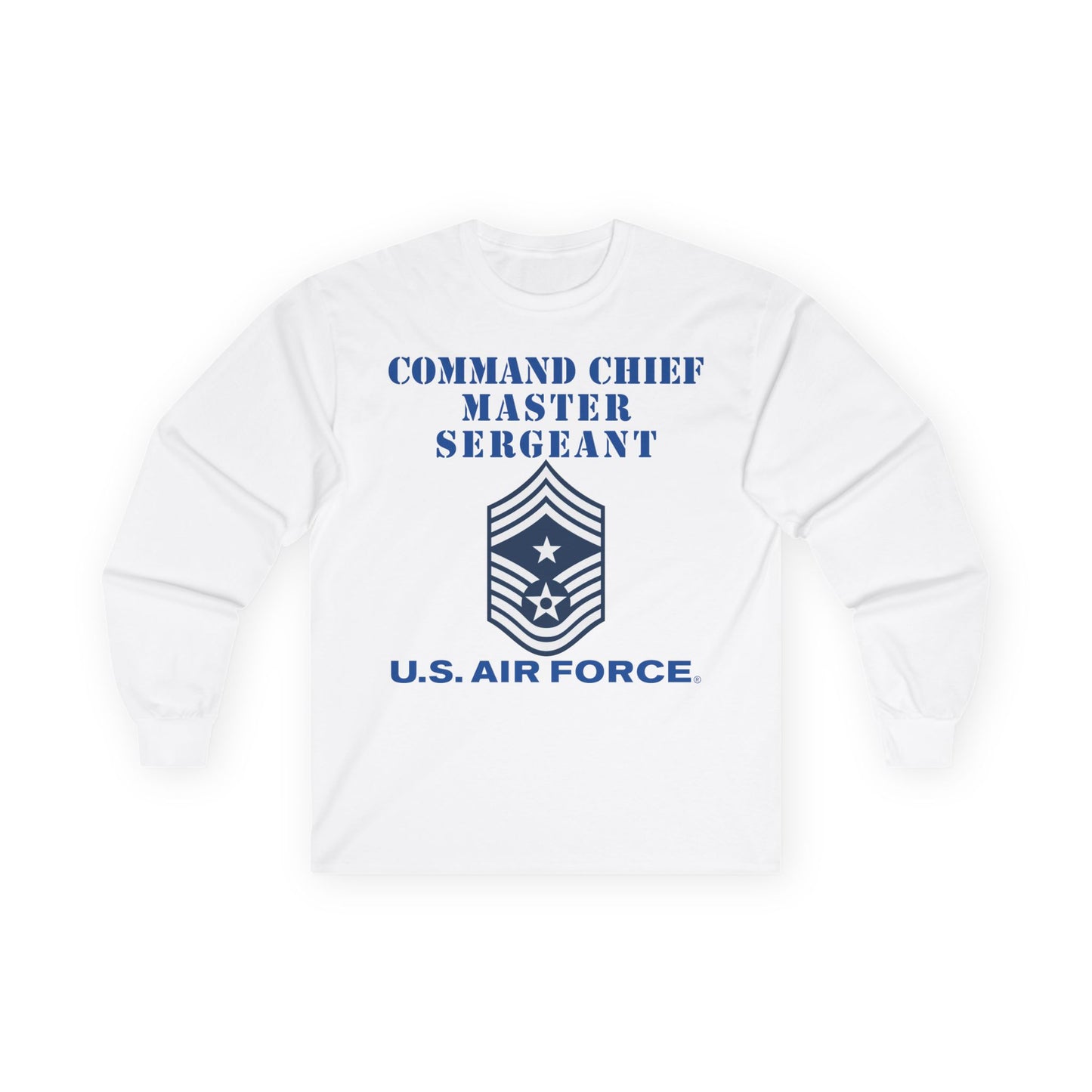 Unisex Ultra Cotton Long Sleeve Tee - USAF - Command Chief Master Sergeant (E9c) - 2020 - US Air Force w Text X 300