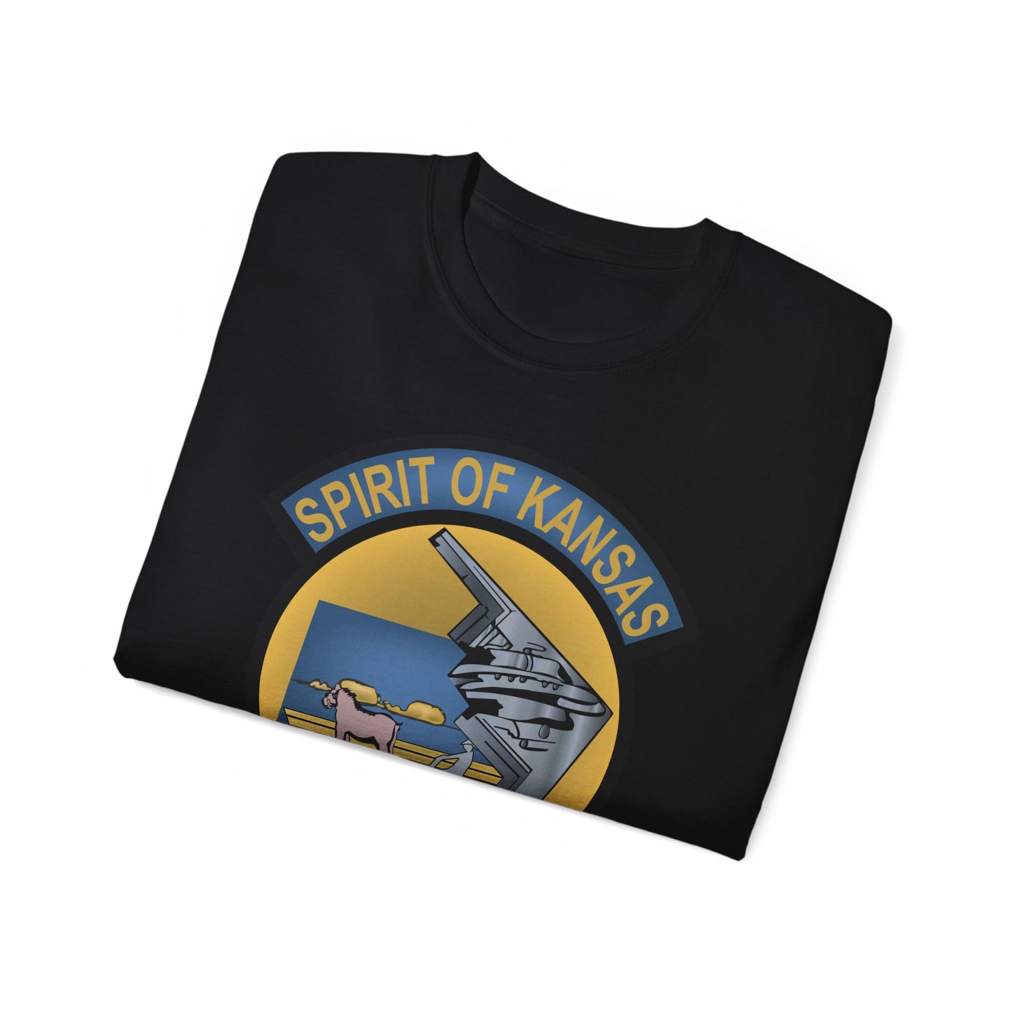 Unisex Ultra Cotton Tee - USAF - B2 - Spirit of Kansas - Stealth Bomber wo txt X 300
