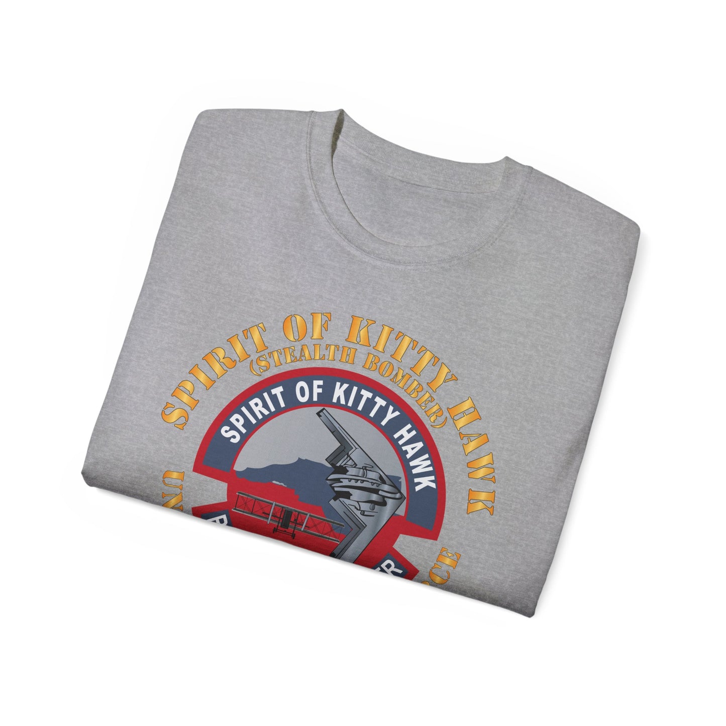 Unisex Ultra Cotton Tee - USAF - B2 - Spirit of Kitty Hawk - Stealth Bomber X 300