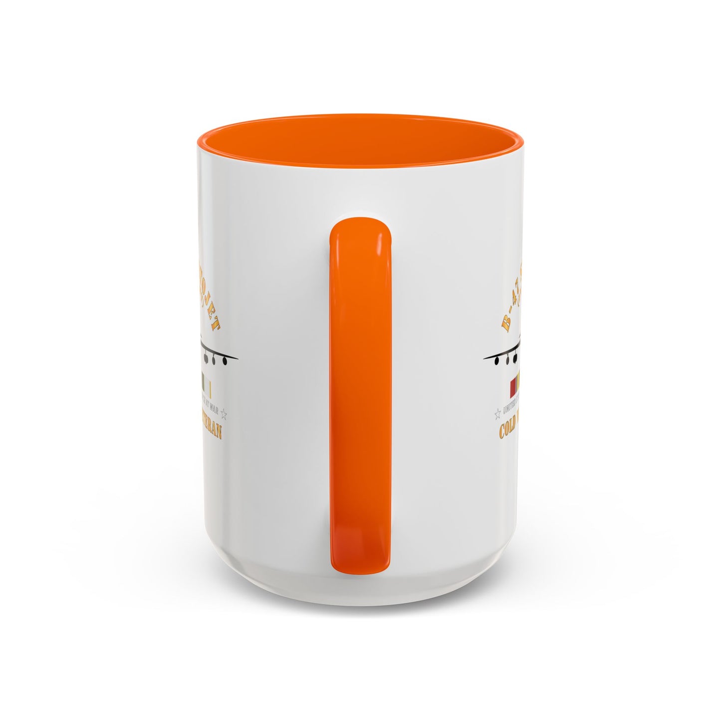 Accent Coffee Mug (11oz & 15oz) - USAF - B-47 Stratojet - In Flt - Silhouette - Cold War Veteran X 300