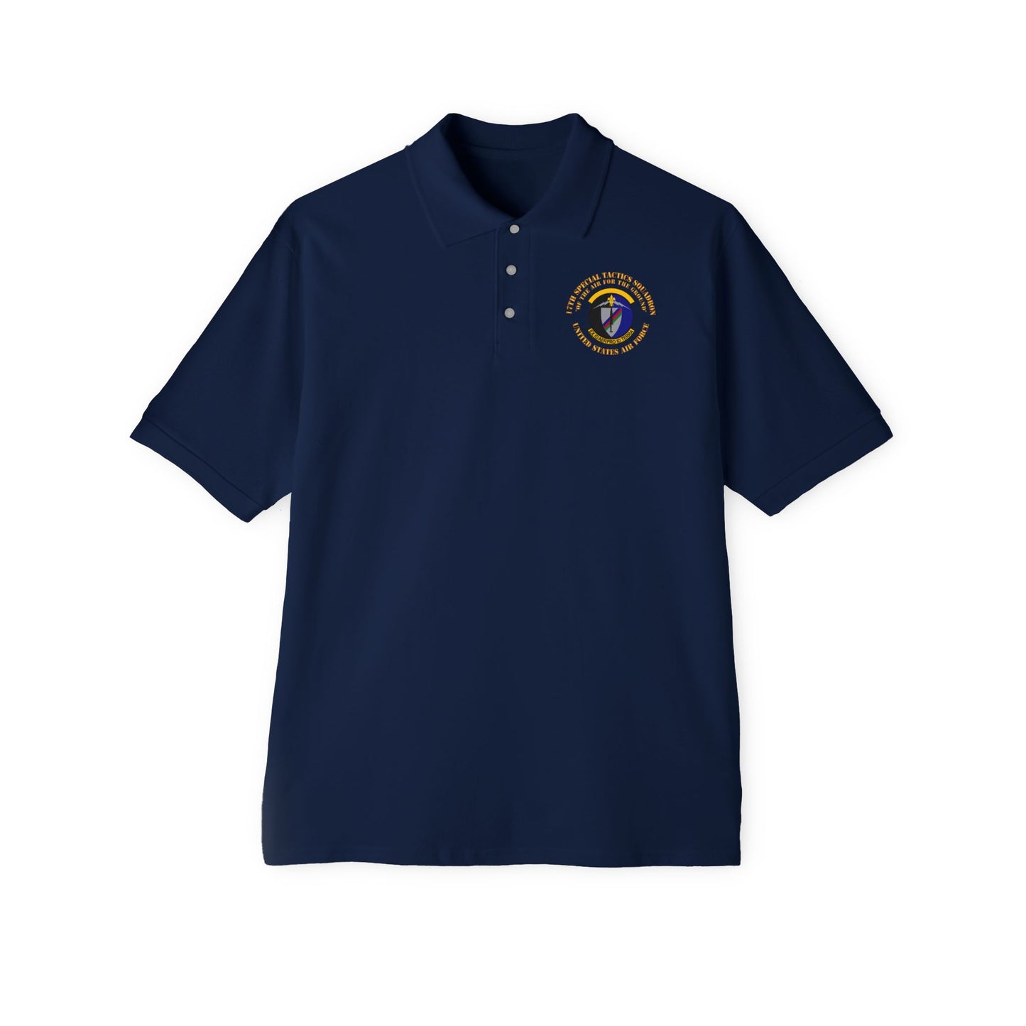 Men's Piqué Polo - USAF - 17th Special Tactics Squadron