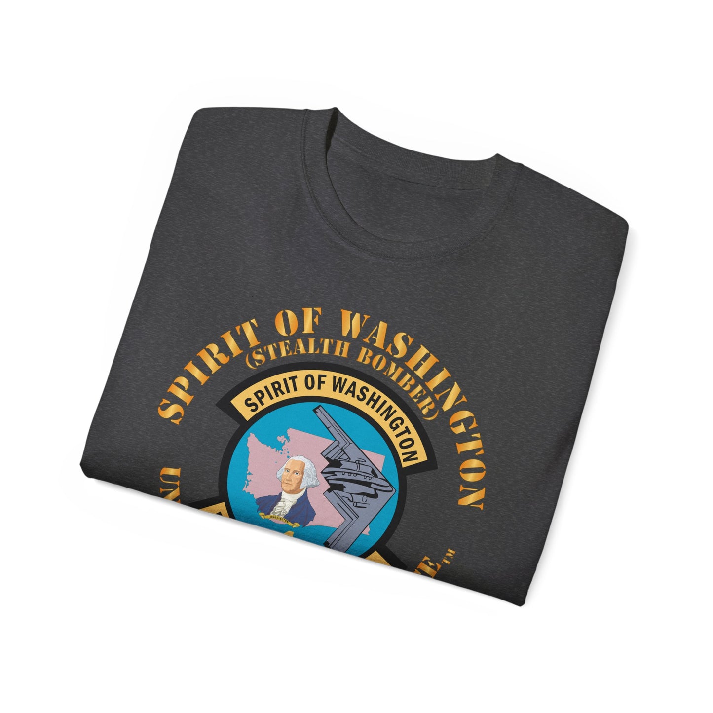 Unisex Ultra Cotton Tee - USAF - B2 - Spirit of Washington - Stealth Bomber X 300