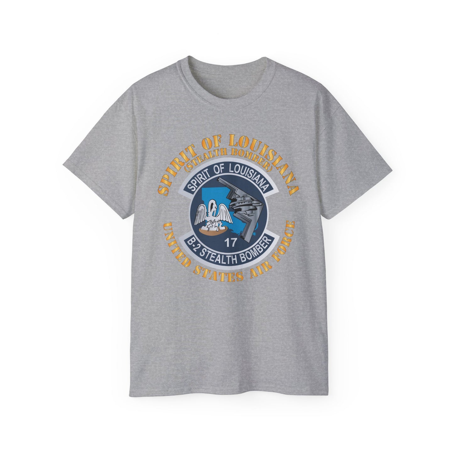Unisex Ultra Cotton Tee - USAF - B2 - Spirit of Louisiana - Stealth Bomber X 300