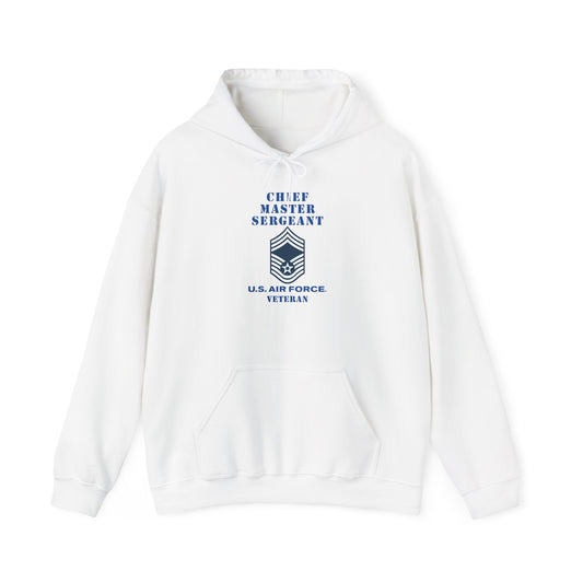 Unisex Heavy Blend Hooded Sweatshirt - USAF - Chief Master Sergeant (E9a) - 2020 - Veteran