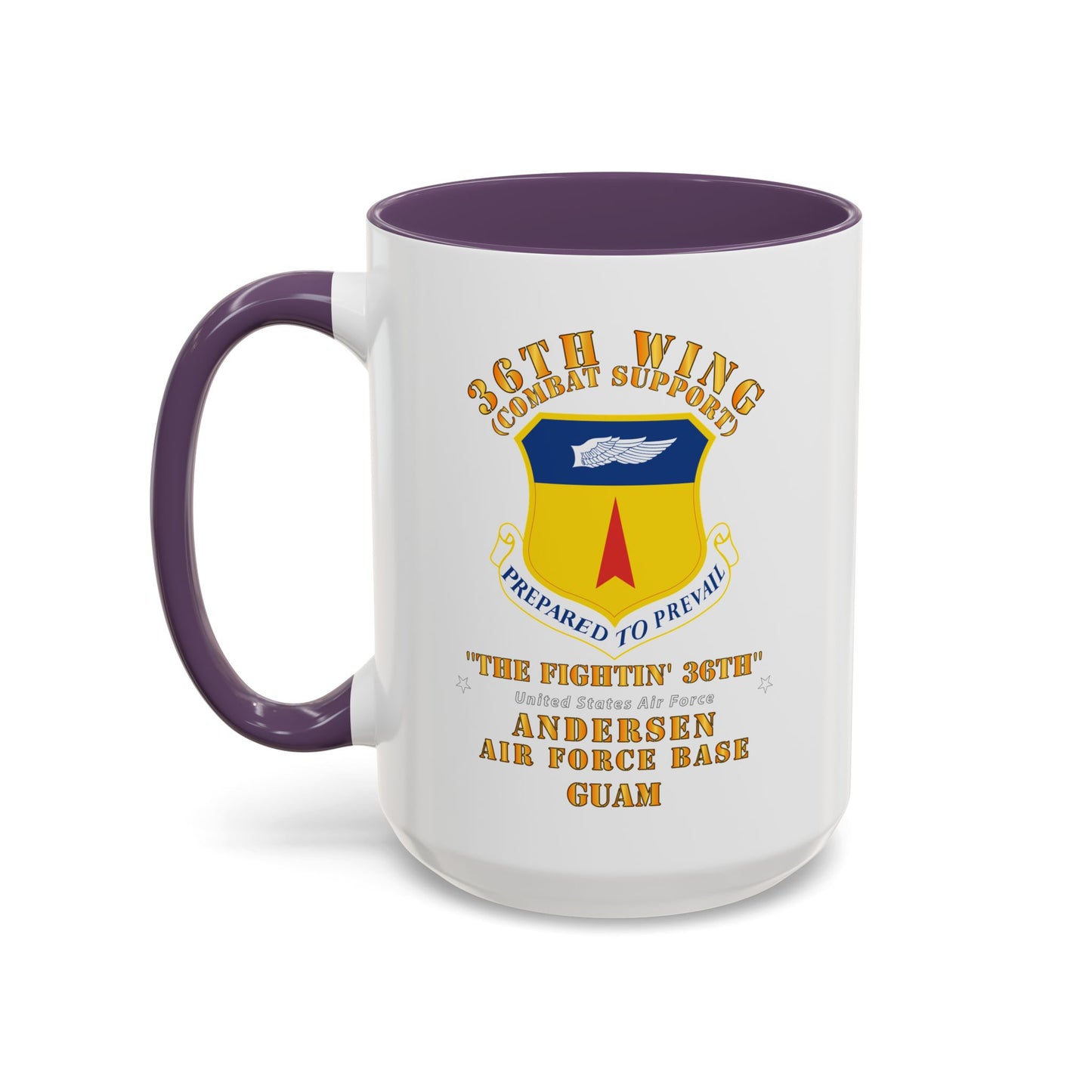 Accent Coffee Mug (11oz & 15oz) - USAF - 36th Wing - Anderson AFB - Guam