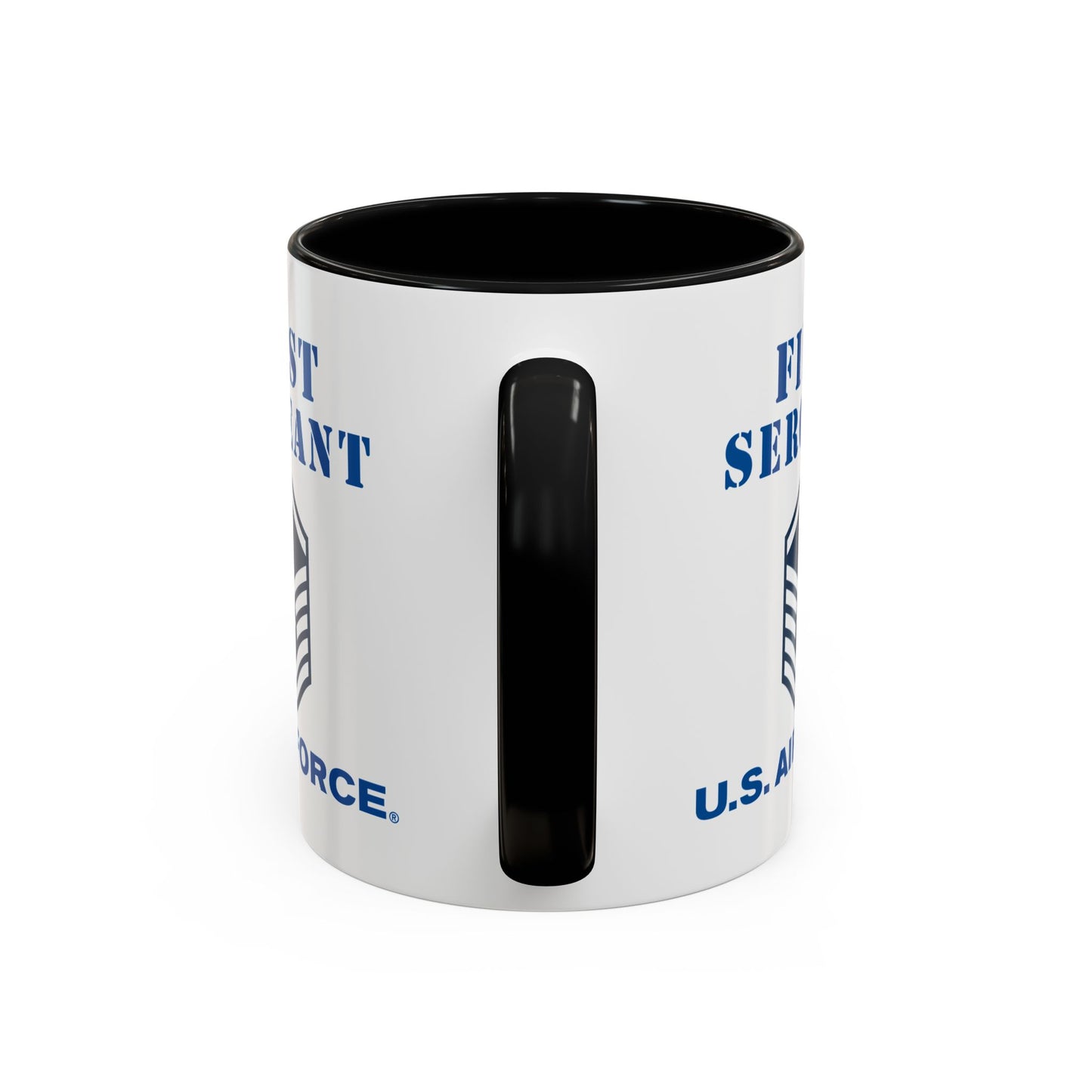 Accent Coffee Mug (11oz & 15oz) - USAF - First Sergeant (E7b) - 2020 - US Air Force w Text X 300
