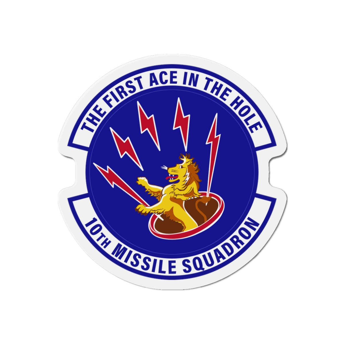 Die-Cut Magnet - USAF - 10th Missile Squadron wo txt
