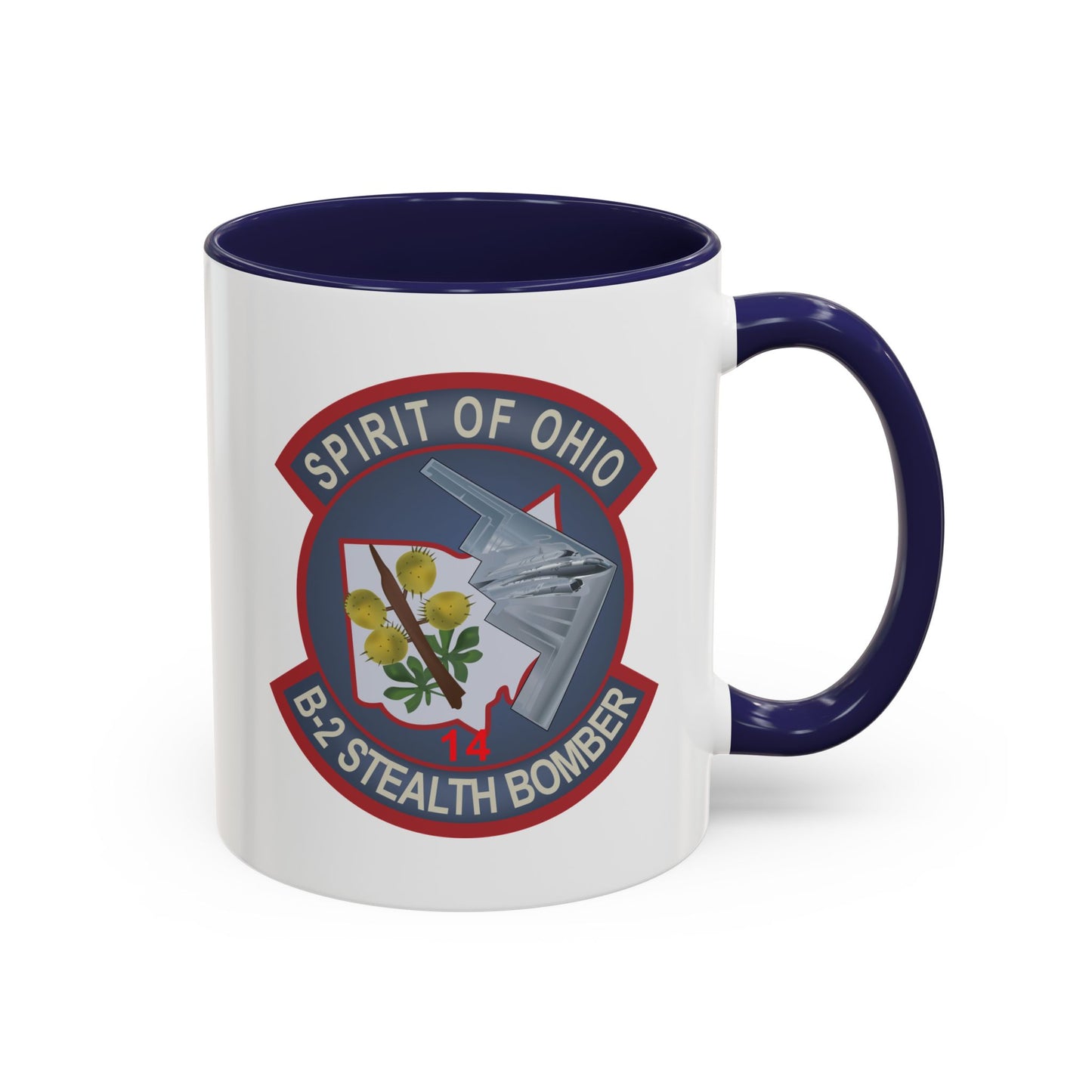 Accent Coffee Mug (11oz & 15oz) - USAF - B2 - Spirit of Ohio - Stealth Bomber wo txt X 300