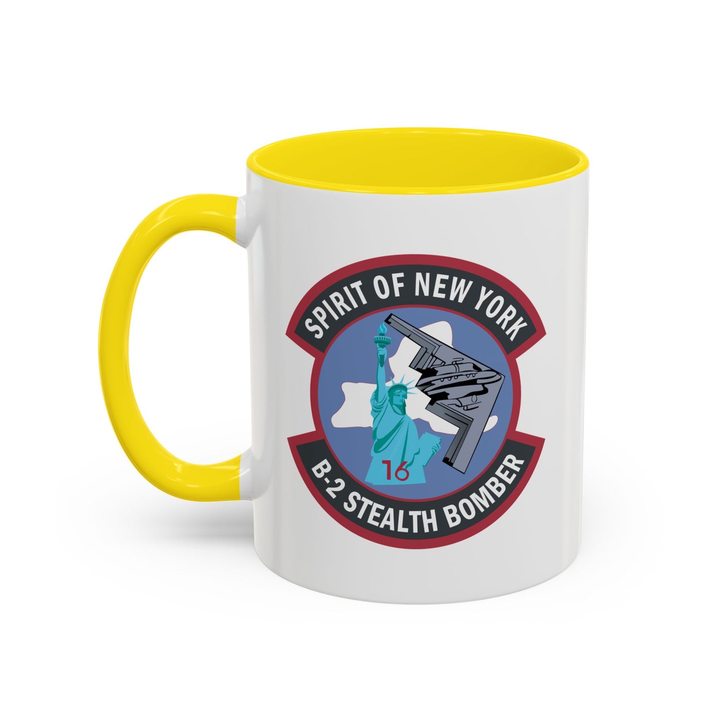 Accent Coffee Mug (11oz & 15oz) - USAF - B2 - Spirit of New York - Stealth Bomber wo txt X 300