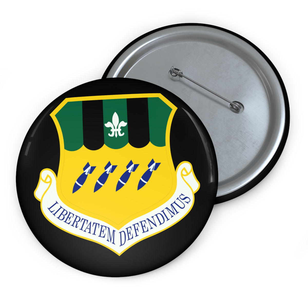 Custom Pin Button - USAF - 2d Bomb Wing wo txt