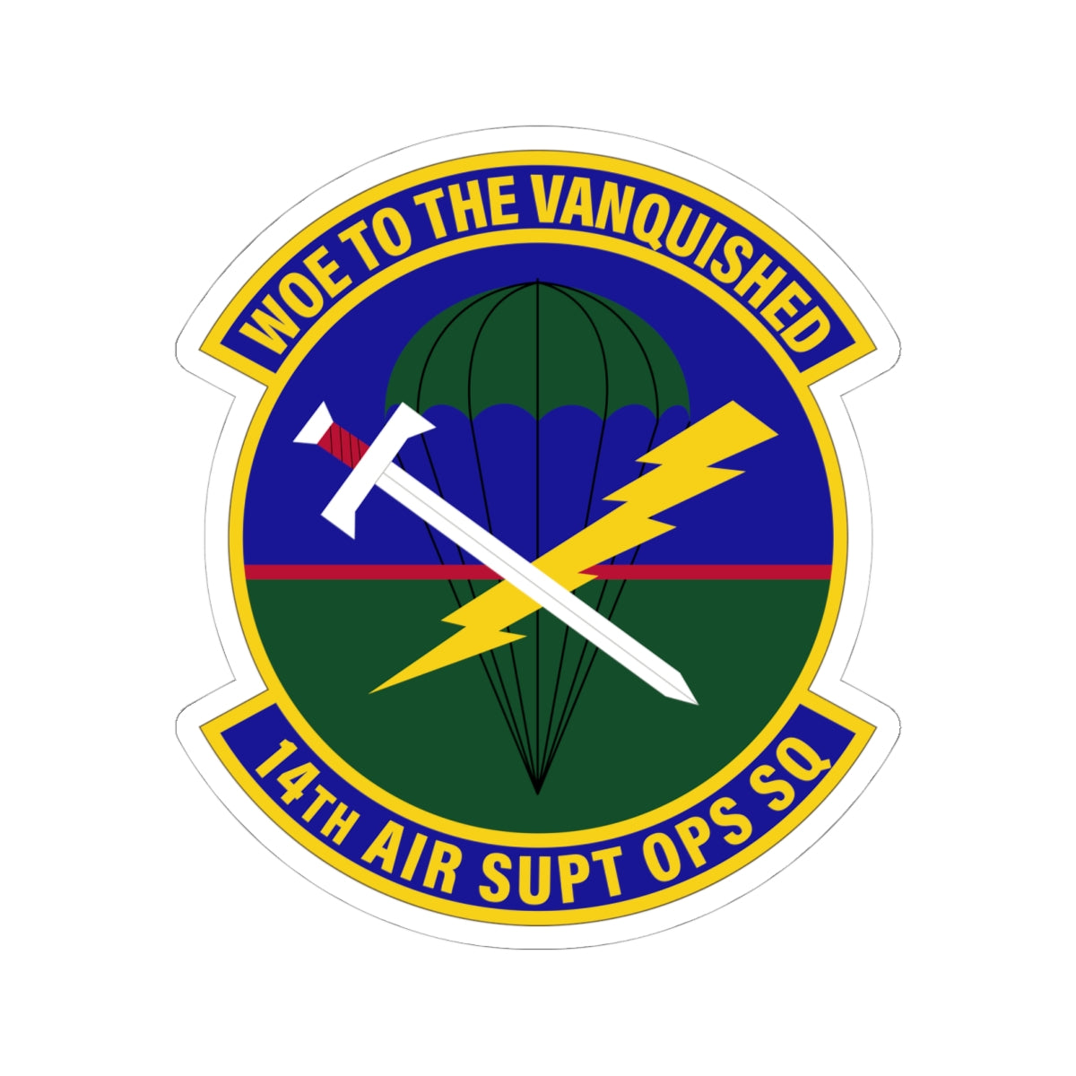 Kiss-Cut Stickers - USAF - 14th Air Support Operations Squadron wo txt