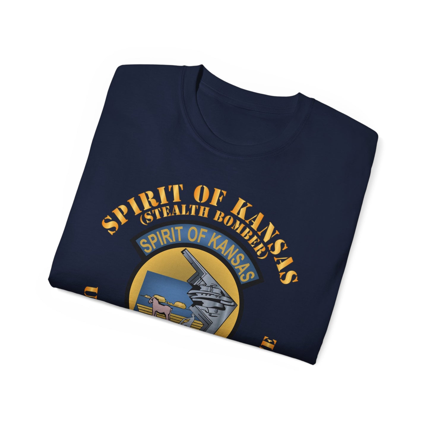 Unisex Ultra Cotton Tee -USAF - B2 - Spirit of Kansas - Stealth Bomber X 300