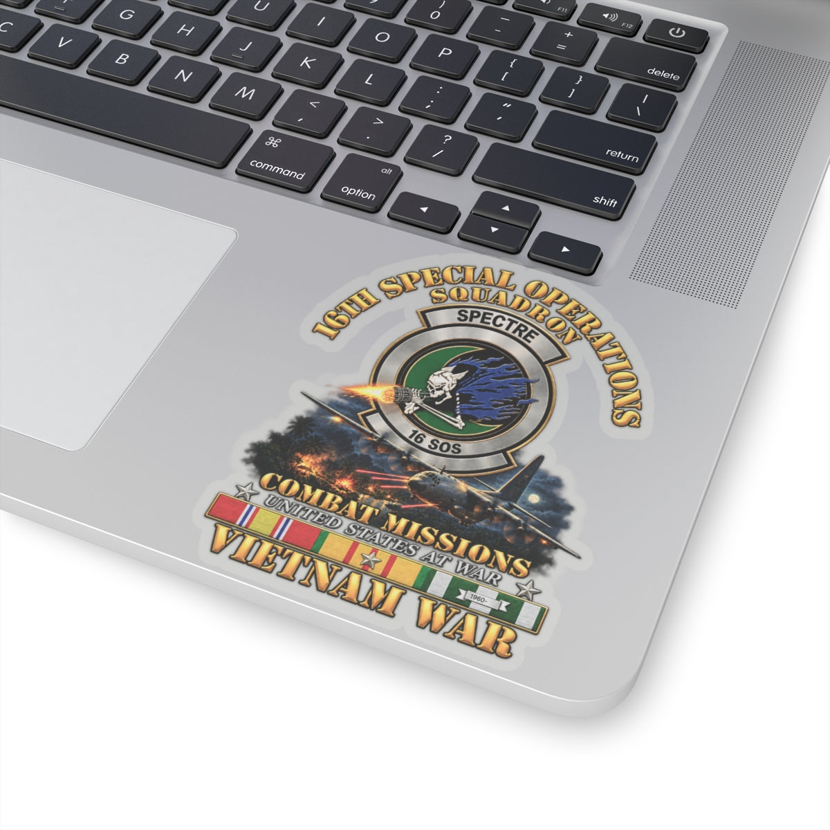 Kiss-Cut Stickers - SOF - 16th SOS - Combat Missions w VN SVC - 3D - Enhanced