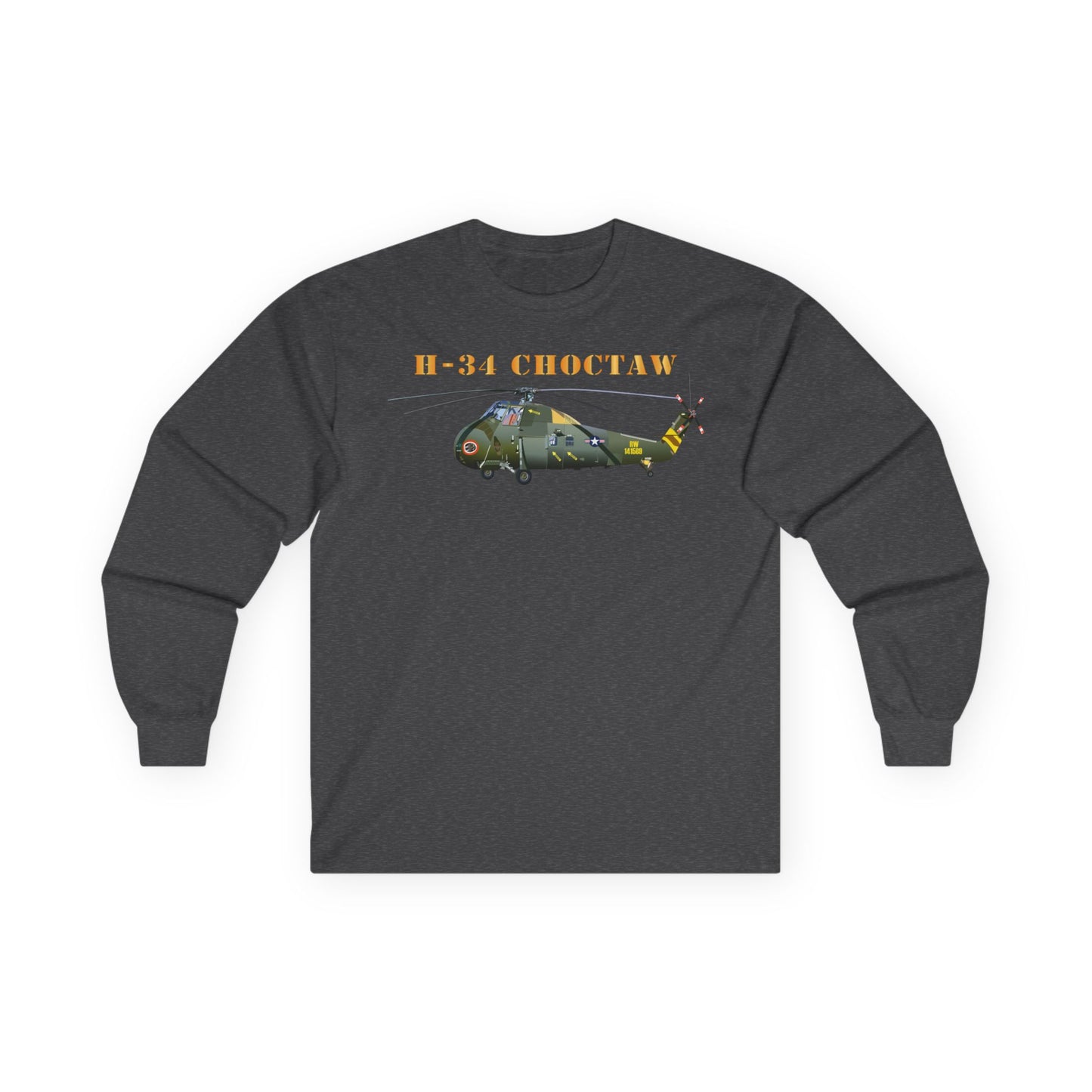 Unisex Ultra Cotton Long Sleeve Tee - H-34 Choctaw with Txt X 300