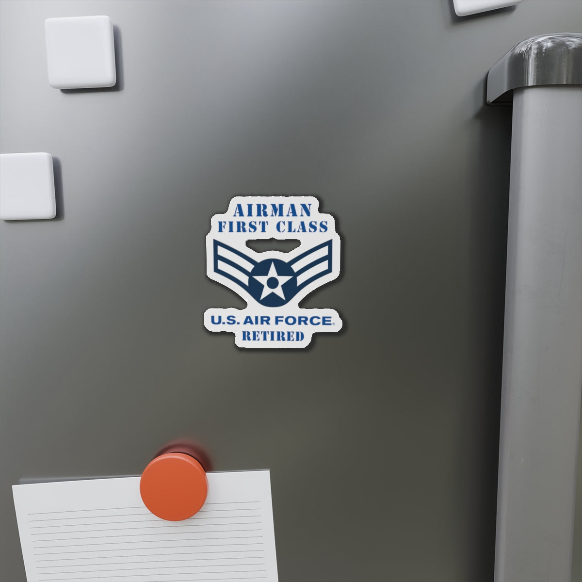 Die-Cut Magnet - USAF - Airman - First Class (E3) - 2020 - Retired