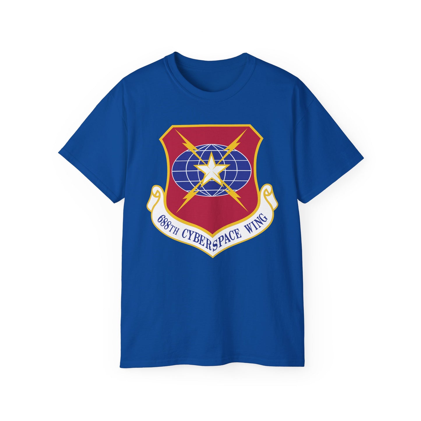 Unisex Ultra Cotton Tee - USAF - 688th Cyberspace Wing wo Txt X 300