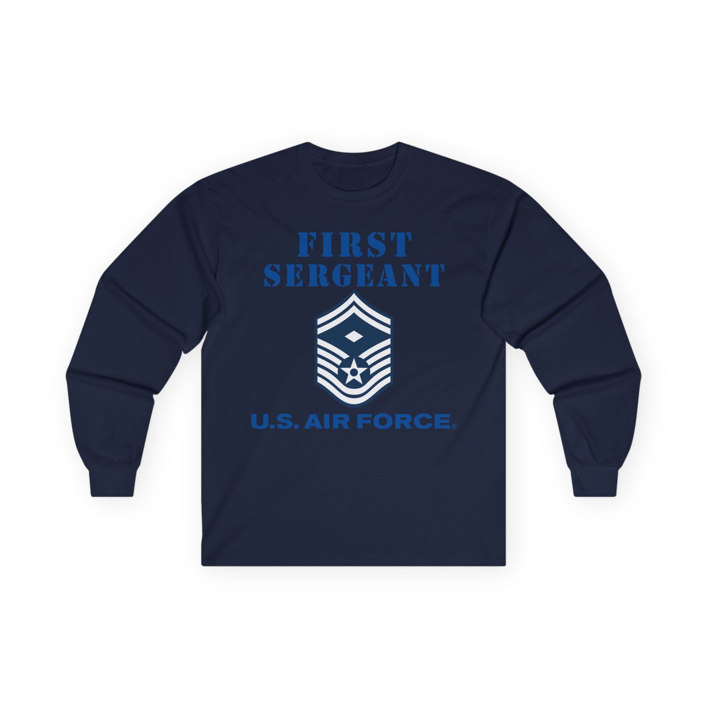 Unisex Ultra Cotton Long Sleeve Tee - USAF - First Sergeant (E8b) - 2020 - US Air Force w Text X 300