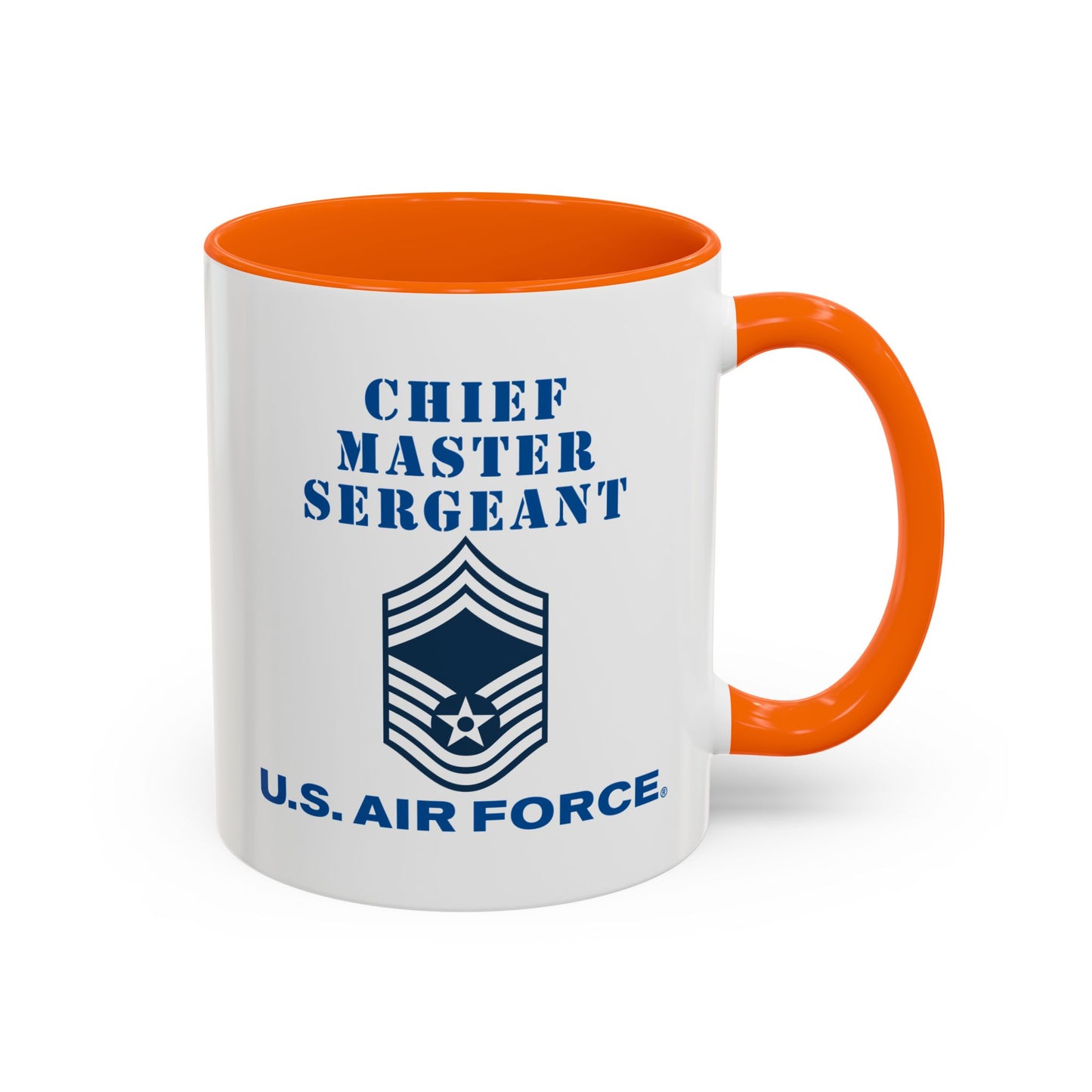 Accent Coffee Mug (11oz & 15oz) - USAF - Chief Master Sergeant (E9a) - 2020 - US Air Force w Text X 300