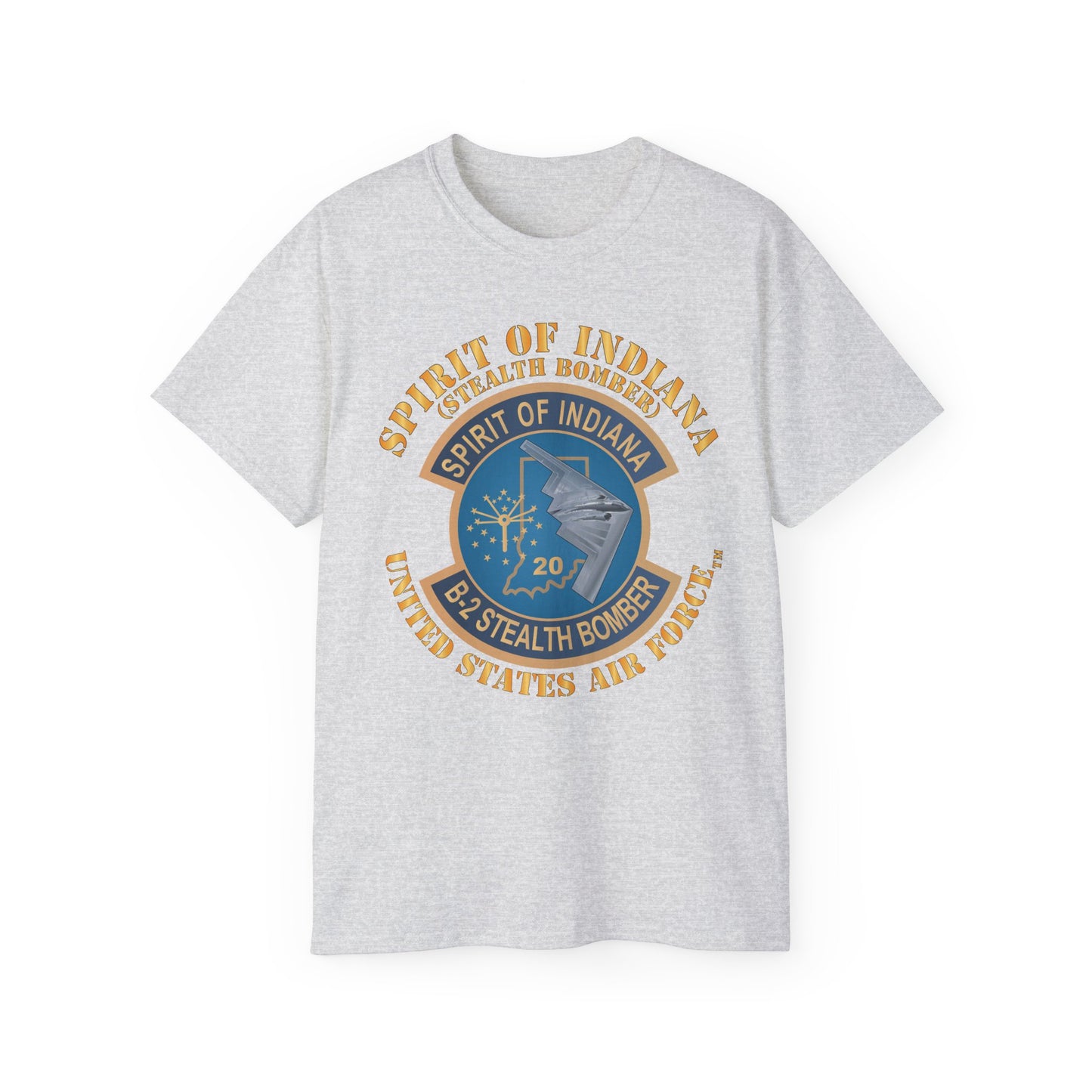 Unisex Ultra Cotton Tee - USAF - B2 - Spirit of Indiana - Stealth Bomber X 300
