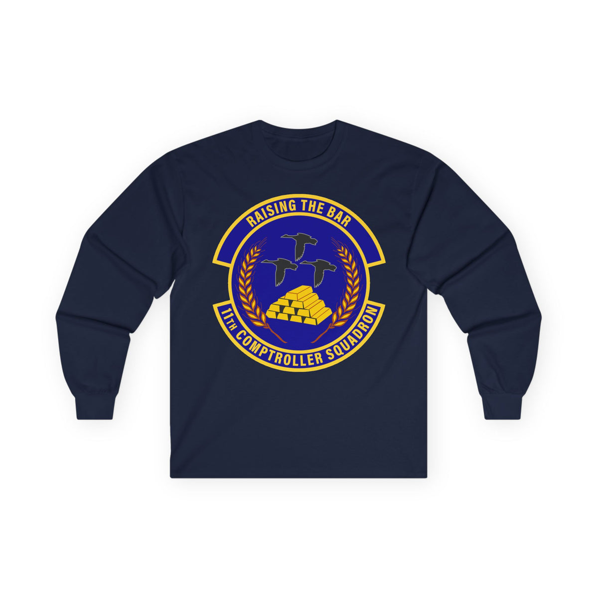 Unisex Ultra Cotton Long Sleeve Tee - USAF - 11th Comptroller Squadron wo txt