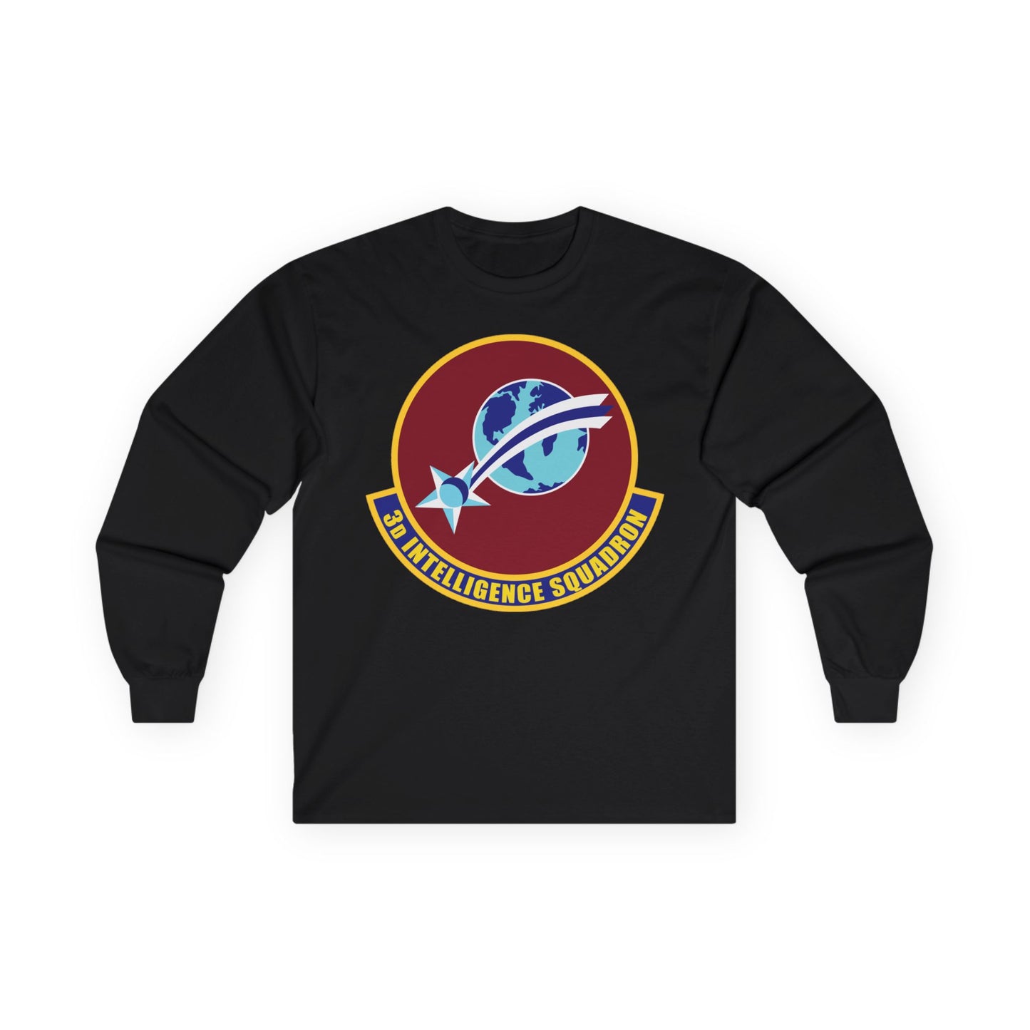 Unisex Ultra Cotton Long Sleeve Tee - USAF - 3rd Intelligence Squadron wo txt