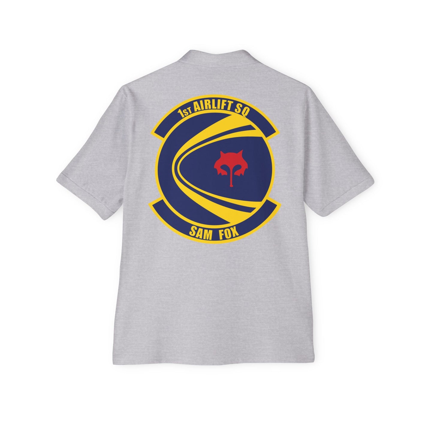 Men's Piqué Polo - USAF - 1st Airlift Squadron wo txt X 300