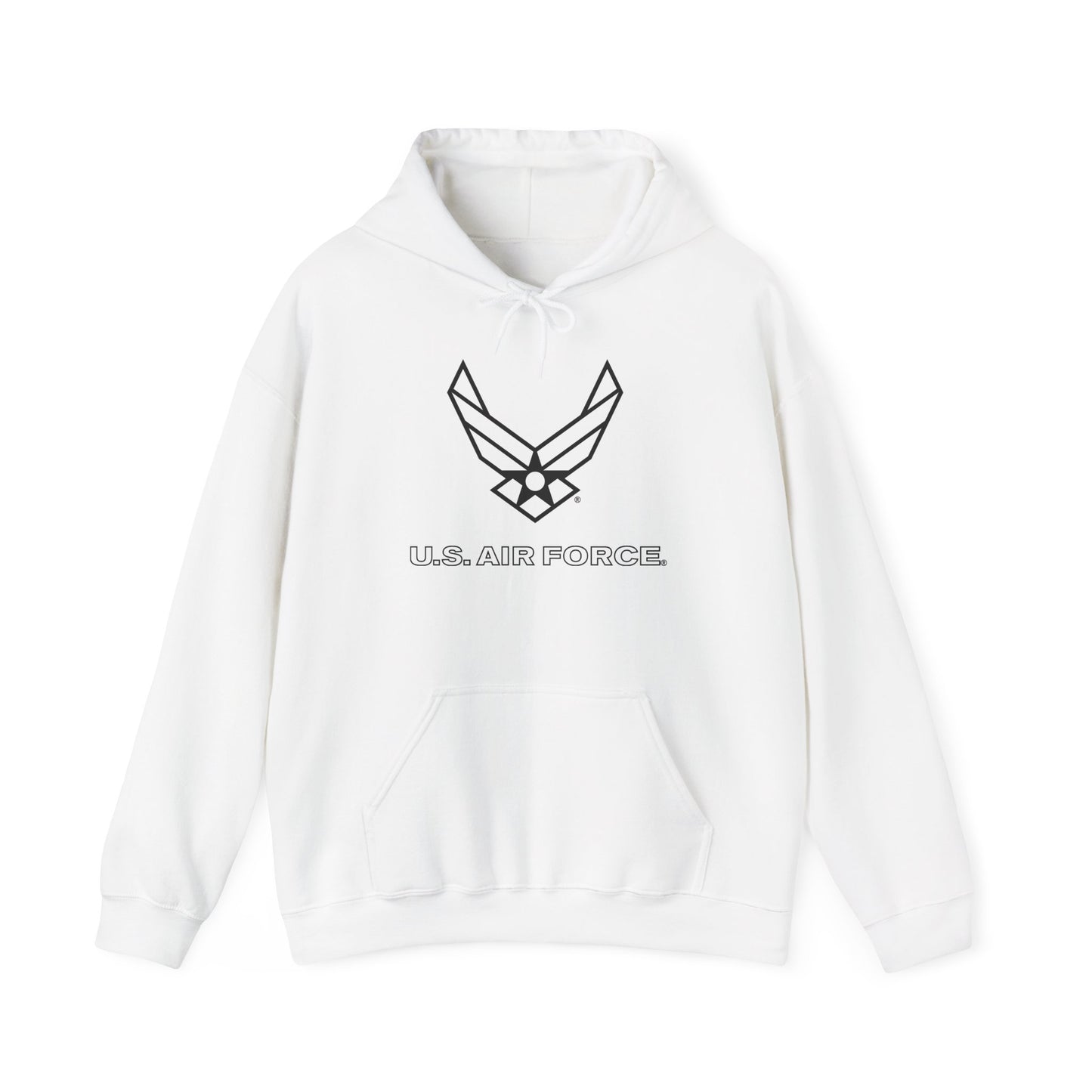 Unisex Heavy Blend Hooded Sweatshirt - USAF Logo, TM Txt - U S Air Force - LA