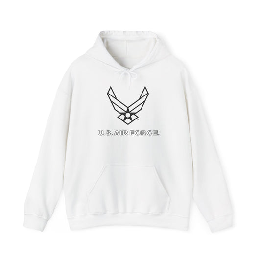 Unisex Heavy Blend Hooded Sweatshirt - USAF Logo, TM Txt - U S Air Force - LA