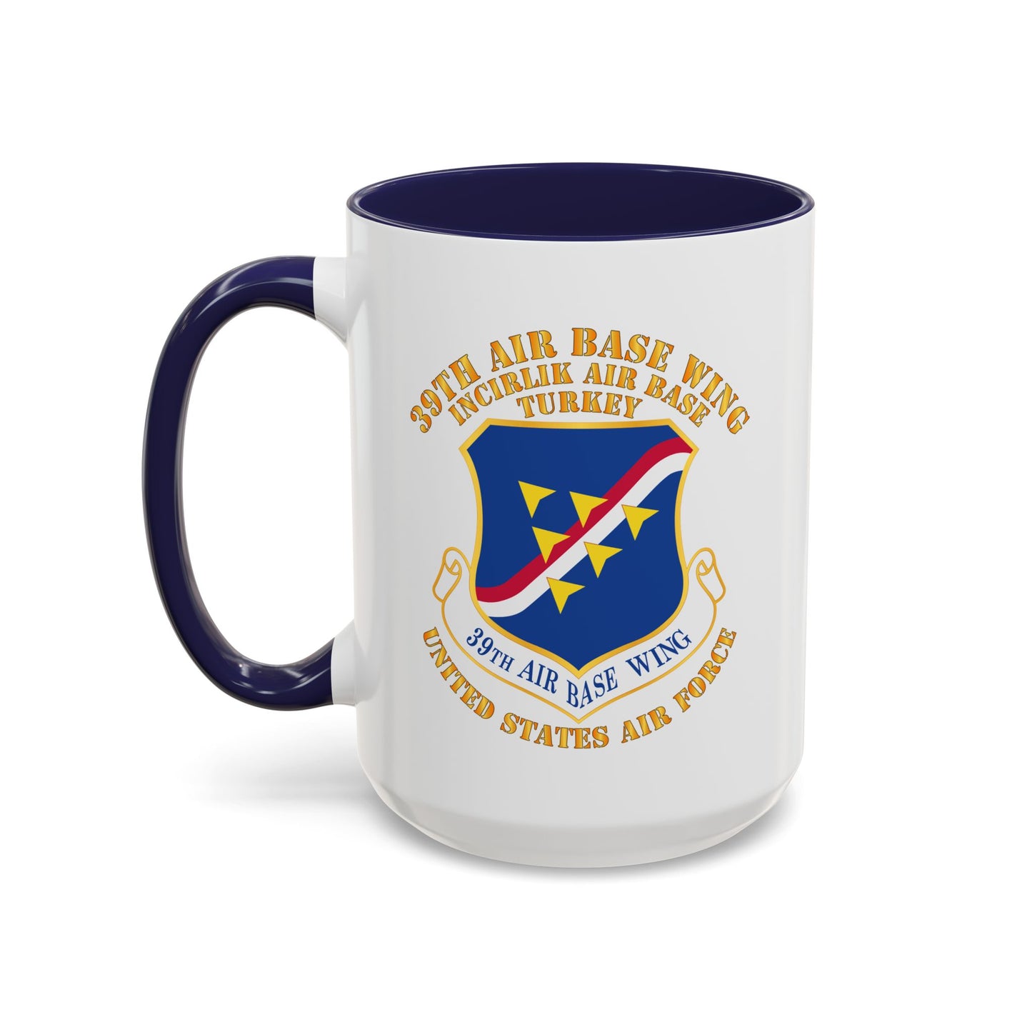 Accent Coffee Mug (11oz & 15oz) - USAF - 39th Airbase Wing - 3rd AF - Incirlik Air Base - Turkey