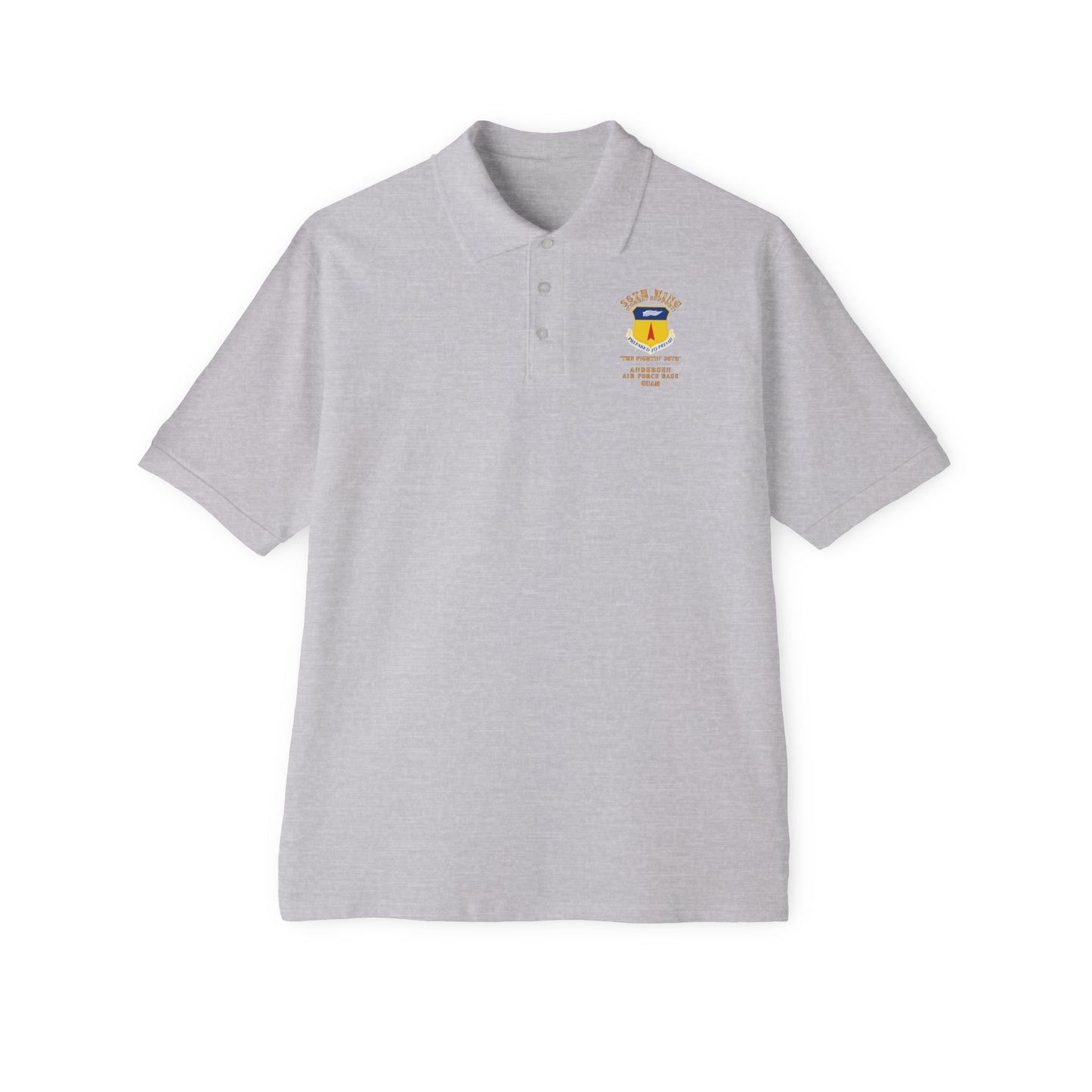 Men's Piqué Polo - USAF - 36th Wing - Anderson AFB - Guam